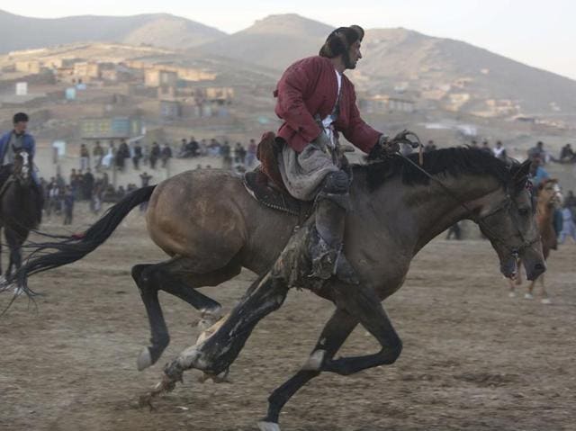 Buzkashi’s origins date back to the nomadic Turkic-Mongol peoples of central Asia. (AP) Buzkashi’s origins date back to the nomadic Turkic-Mongol peoples of central Asia. (AP)