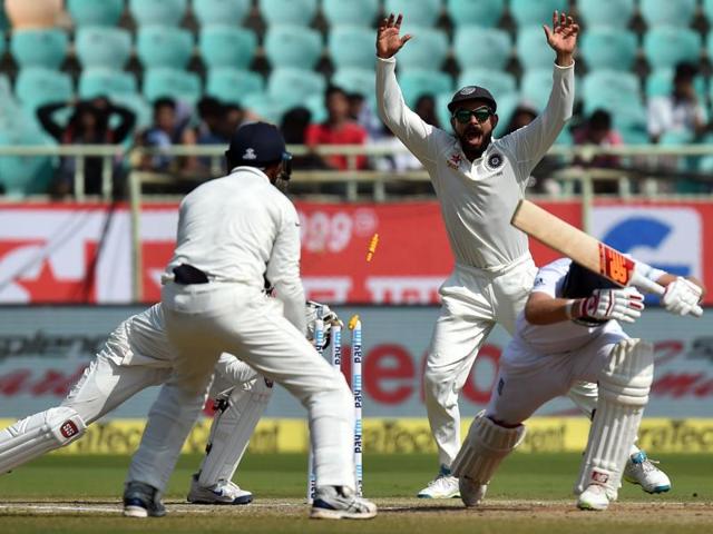 Virat Kohli-led India's win in Vizag was the hosts’ second biggest over England after the 279-run victory at Leeds in 1986.(AFP)