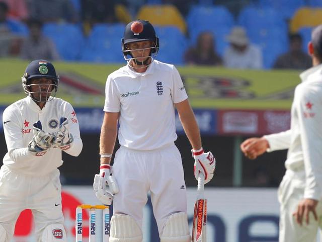 Joe Root was the only England batsman to provide some resistance. (BCCI) 