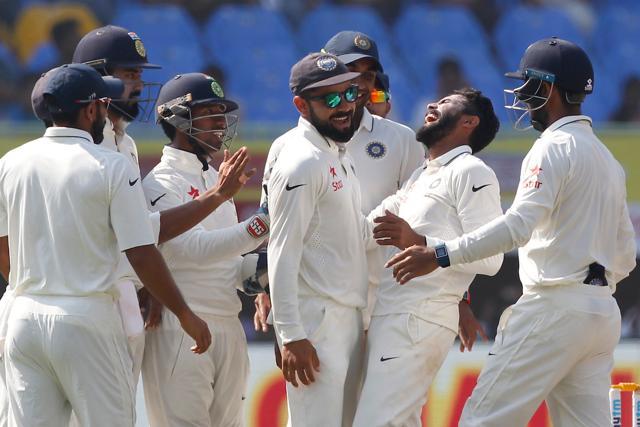 Ravindra Jadeja picked up his second wicket as England continued to struggle against India in the Vizag Test. (BCCI)