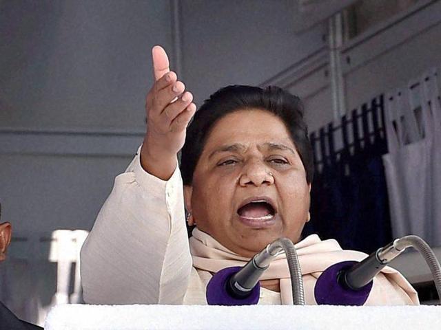 BSP Chief Mayawati address the media at Parliament during the winter session, in New Delhi on Monday. (PTI Photo) BSP Chief Mayawati address the media at Parliament during the winter session, in New Delhi on Monday. (PTI Photo)