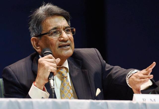 A file photo of Justice Rajendra Mal Lodha during a press conference in New Delhi. (Arvind Yadav/HT file photo)