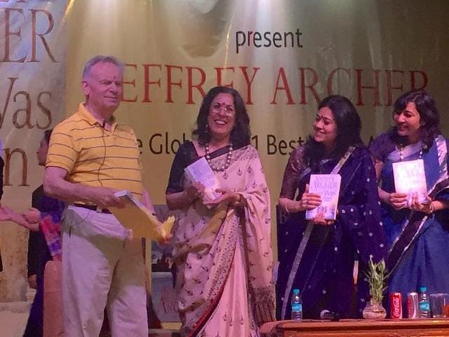 Jeffrey Archer was in Gurgaon as part of his four-day tour of India to promote the final instalment of his seven-part series, The Clifton Chronicles. Jeffrey Archer was in Gurgaon as part of his four-day tour of India to promote the final instalment of his seven-part series, The Clifton Chronicles.