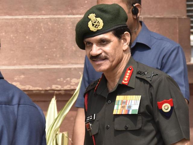 General Dalbir Singh Suhag is on a four-day visit to China.(HT File Photo)