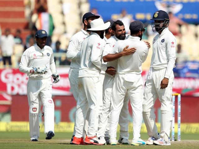 England had lost five wickets in the first session thanks to the efforts of Jadeja, Ashwin and Shami. (BCCI) England had lost five wickets in the first session thanks to the efforts of Jadeja, Ashwin and Shami. (BCCI)