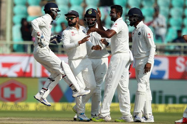 Ravichandran Ashwin struck early as he got the wicket of Ben Duckett for 0 on the fifth day. (BCCI) Ravichandran Ashwin struck early as he got the wicket of Ben Duckett for 0 on the fifth day. (BCCI)