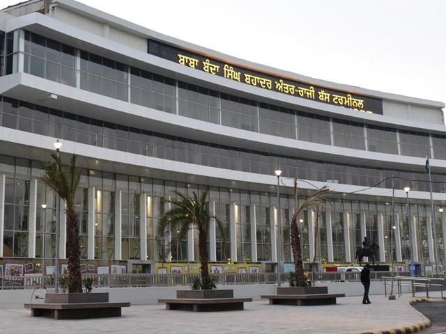 The terminal — spread over 6.6-acres of land adjacent to Verka Chowk on the National Highway-21 — will improve connectivity of the tricity area to northern Punjab, Himachal Pradesh and Jammu and Kashmir. (HT Photo) The terminal — spread over 6.6-acres of land adjacent to Verka Chowk on the National Highway-21 — will improve connectivity of the tricity area to northern Punjab, Himachal Pradesh and Jammu and Kashmir. (HT Photo)
