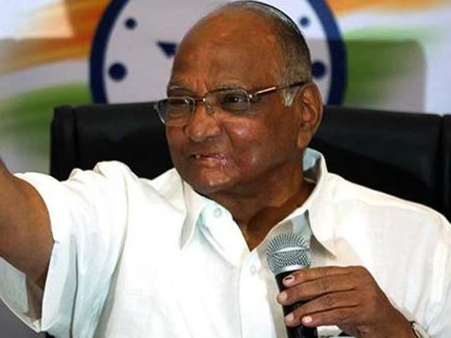 But even if the BJP thinks that Sharad Pawar is speaking out of both sides of his mouth, they must know he was more sincere in his criticisms than he was while showering praises on the man in whose shoes he would dearly have loved to be.(HT FILE PHOTO)