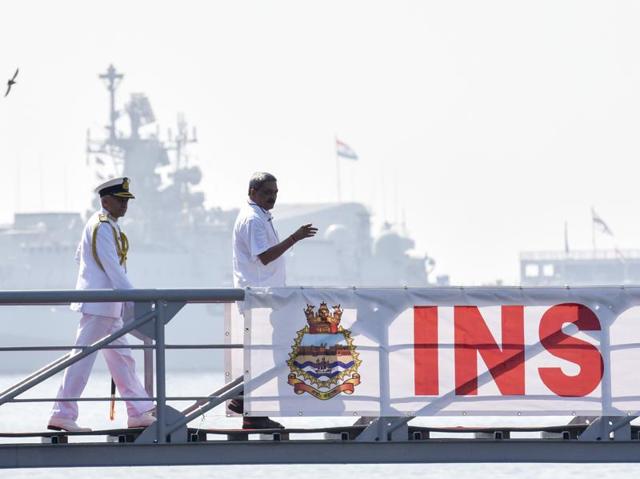 Once a few sea trials of ship-borne systems are completed, INS Chennai will be assigned to the Western Fleet and will be based in Mumbai.  (kunal patil/ht) 