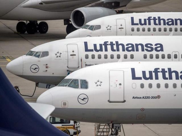 Lufthansa cancels 876 flights due to strike. (AFP) Lufthansa cancels 876 flights due to strike. (AFP)