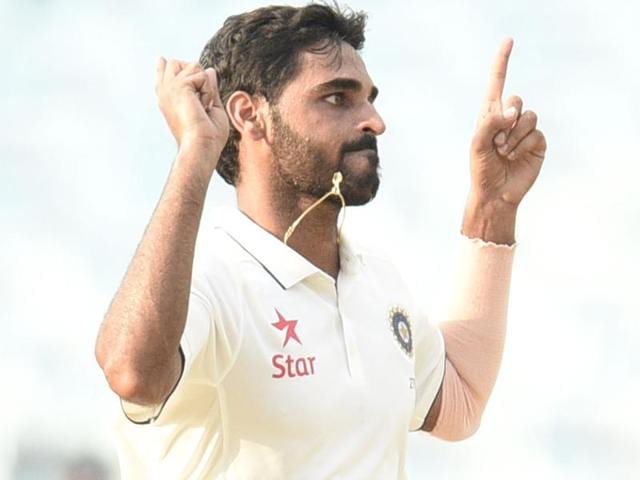 Bhuvneshwar Kumar is rewarded for his good show in the Ranji Trophy for Mumbai against Mysore, where he proved his fitness. Gautam Gambhir lost his spot in the 16-member India squad after a poor outing in the Rajkot Test against England.(SG)