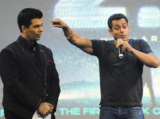 Salman Khan told the gathering about his long association with Rajinikanth. Karan Johar was the compere for the event. (AFP Photo)