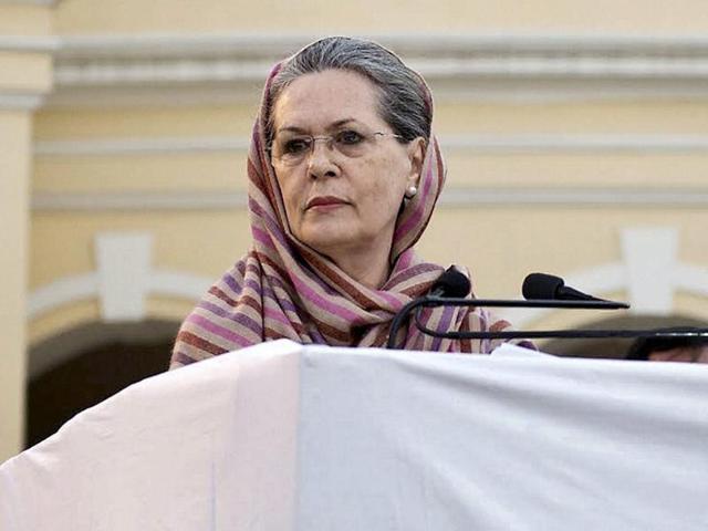 To another question that her party did not have a tough and competitive leader like Modi, Congress president Sonia Gandhi said, “I do not agree with that.” (PTI file photo) To another question that her party did not have a tough and competitive leader like Modi, Congress president Sonia Gandhi said, “I do not agree with that.” (PTI file photo)