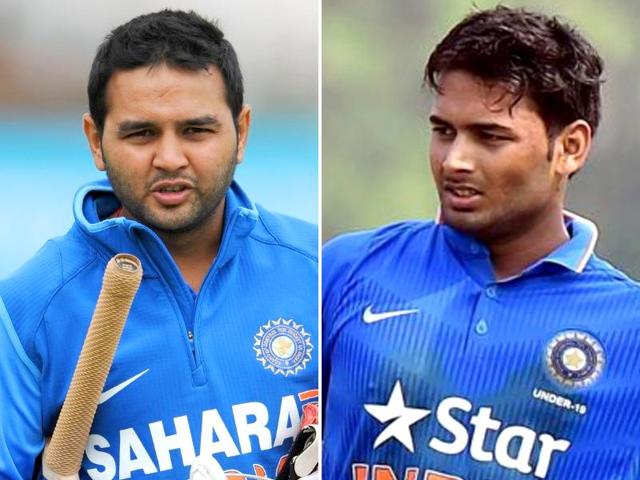 Parthiv Patel has made a comeback to the Indian team after eight years while Rishabh Pant has had a record-breaking 2016-17 Ranji Trophy.(Hindustan Times)