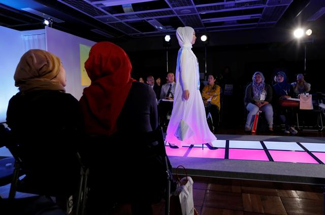 Models wore various designs by popular brands such as Alia Anggunm, Lynn Siregar, Meem Clothings, Weddingku and more during Tokyo Modest Fashion Show. (Toru Hanai/REUTERS) Models wore various designs by popular brands such as Alia Anggunm, Lynn Siregar, Meem Clothings, Weddingku and more during Tokyo Modest Fashion Show. (Toru Hanai/REUTERS)