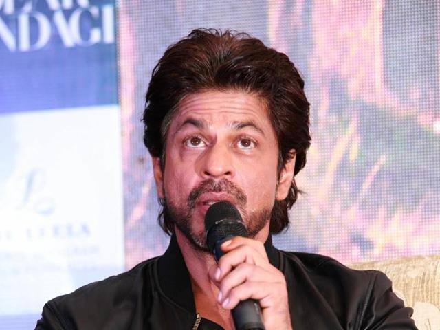 Actor Shah Rukh Khan answers questions at a press conference to promote Dear Zindagi. (IANS)
