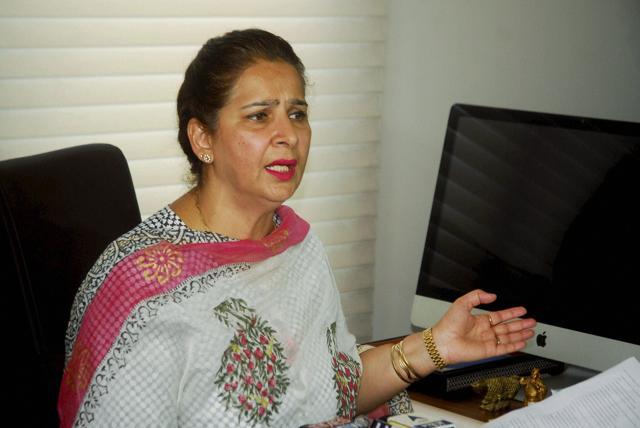 Navjot Kaur Sidhu, wife of Navjot Singh Sidhu, interacts with media persons after resigning from the primary membership of the BJP in Amritsar. (PTI File) Navjot Kaur Sidhu, wife of Navjot Singh Sidhu, interacts with media persons after resigning from the primary membership of the BJP in Amritsar. (PTI File)