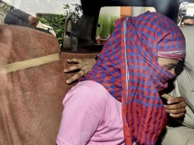 Police arrest Ruby Rai, victim of Bihar School Examination Board higher secondary exam topper scam in Patna.(PTI file) Police arrest Ruby Rai, victim of Bihar School Examination Board higher secondary exam topper scam in Patna.(PTI file)