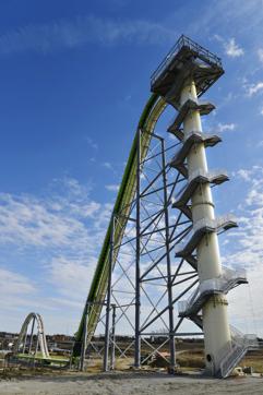 The ride’s name means “insane” in German. (AP) The ride’s name means “insane” in German. (AP)