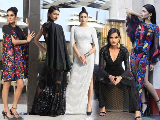 Not meant for the fashion novice, this collection reinvents sporty luxe in the most sexy, flamboyant avatar.(Waseem Gashroo/HT Photo, Shara Ashraf/Concept and Styling) Not meant for the fashion novice, this collection reinvents sporty luxe in the most sexy, flamboyant avatar.(Waseem Gashroo/HT Photo, Shara Ashraf/Concept and Styling)