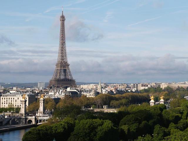 This file photo taken on April 06, 2014 shows the Eiffel Tower in Paris. (AFP) This file photo taken on April 06, 2014 shows the Eiffel Tower in Paris. (AFP)