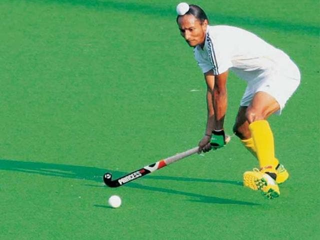 Harjeet Singh got his first break a couple of years back, when he was selected by Delhi Waveriders to play in the Hockey India League.(PTI)