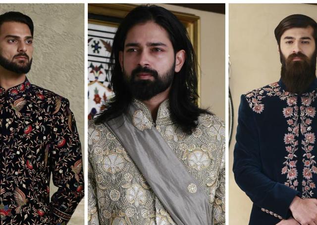 From long locks to thicker beard, here are some grooming inspiration for men from PFW.(Waseem Gashroo/HT Photo, Akshay Kaushal/Concept and Styling)