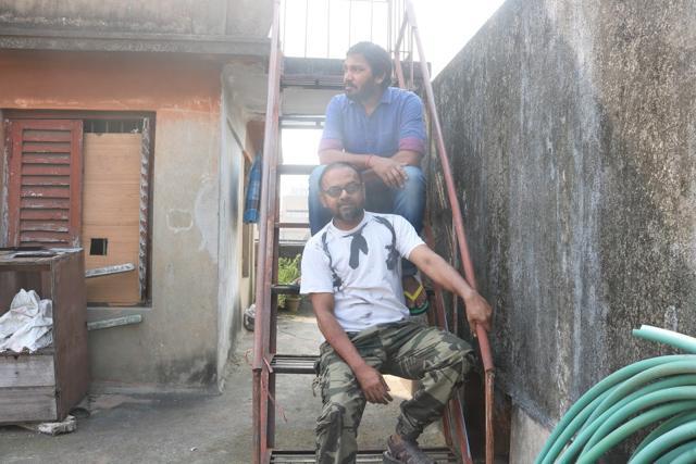 Artists Pankaj Saroj and Rahul Chaudhary.
