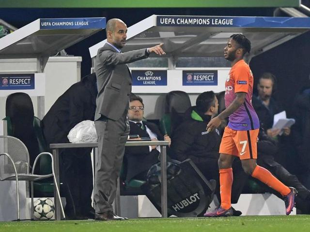 Pep Guardiola, who previously coached Bayern Munich, says that Manchester City are happy that they will avoid playing his former club in the last 16 of UEFA Champions League. (AP) Pep Guardiola, who previously coached Bayern Munich, says that Manchester City are happy that they will avoid playing his former club in the last 16 of UEFA Champions League. (AP)