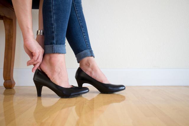 Footwear, whether flats and heels, ought to be not more than three inches. (Shutterstock)