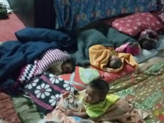 The CID also rescued 10 babies from Purbasha, a home for the specially abled, and recovered foreign exchange and gold from the owner of Sree Krishna Nursing Home that was at the centre of the racket.(HT Photo)