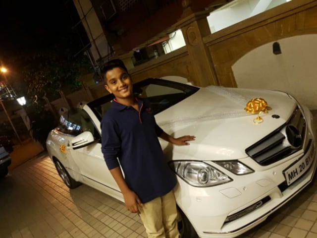 BJP MLA Ram Kadam gifted his teen son a Mercedes car on his birthday.(@RamKadam/Twitter)