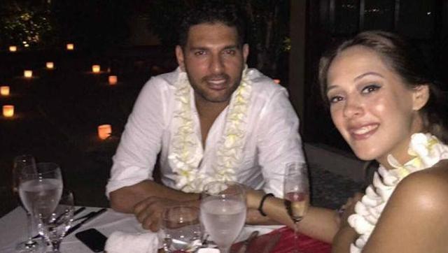 Yuvraj Singh had a quiet engagement with Hazel Keech in Bali (Indonesia) early this year. (HT Photo) Yuvraj Singh had a quiet engagement with Hazel Keech in Bali (Indonesia) early this year. (HT Photo)