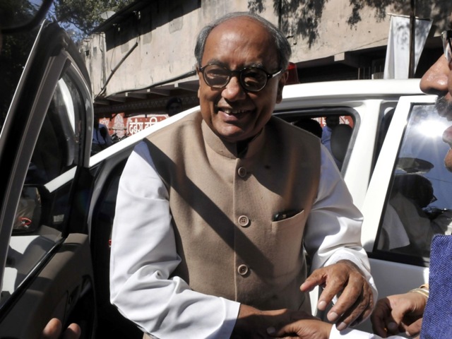 Digvijaya Singh in Indore on Thursday. (HT photo) Digvijaya Singh in Indore on Thursday. (HT photo)