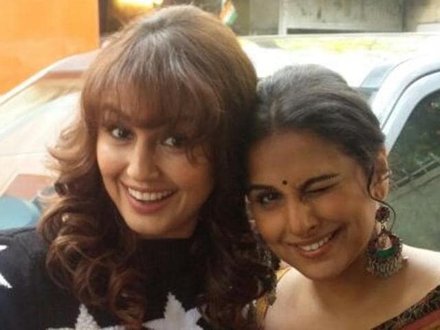 Huma Qureshi and Vidya Balan recently interacted with one another at a studio in Mumbai.(HT Photo) Huma Qureshi and Vidya Balan recently interacted with one another at a studio in Mumbai.(HT Photo)