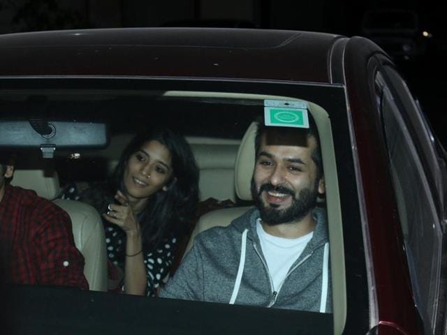 Guests arrive for the screening of Alia Bhatt-SRK-starrer Dear Zindagi in Mumbai. (IANS)