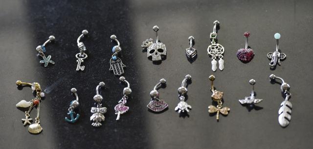 Singhania is a fan of accessories and has a collection of funky belly ring. (Anshuman Poyrekar/HT PHOTO)