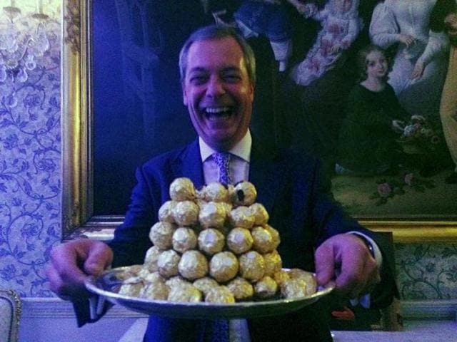 Farage celebrated the “political revolution” that brought Brexit and Trump’s victory(REUTERS)
