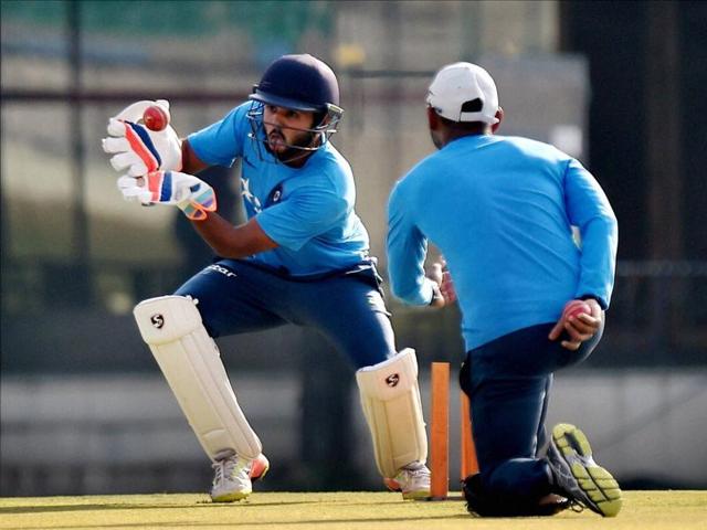 Parthiv Patel, back in the Indian Test team after eight long years, didn’t show any signs of rust as he was taken through the paces by the coaching staff. (PTI)