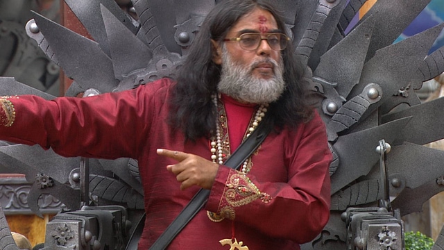 Om Swamiji on the villain’s chair. (COLORS)