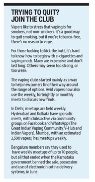 Full Steam Ahead Meet Vapers So Passionate They Ve Set Up Vaping Clubs Hindustan Times