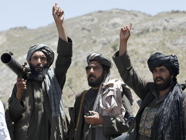 In this May 27, 2016 file photo, Taliban fighters react to a speech by their senior leader in the Shindand district of Herat province, Afghanistan. After operating out of Pakistan for more than a decade, the leaders of Afghanistan’s Taliban movement may have moved back to their homeland to try to build on this year’s gains in the war and to establish a permanent presence. (AP) In this May 27, 2016 file photo, Taliban fighters react to a speech by their senior leader in the Shindand district of Herat province, Afghanistan. After operating out of Pakistan for more than a decade, the leaders of Afghanistan’s Taliban movement may have moved back to their homeland to try to build on this year’s gains in the war and to establish a permanent presence. (AP)