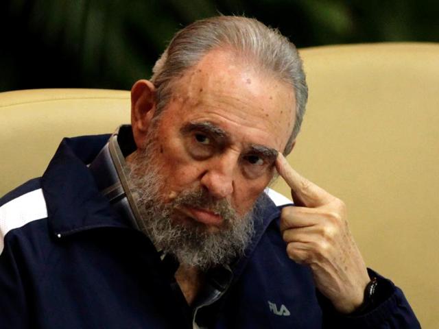 Former Cuban leader Fidel Castro attends the closing ceremony of the sixth Cuban Communist Party (PCC) congress in Havana in this April 19, 2011 file photo. (REUTERS) 