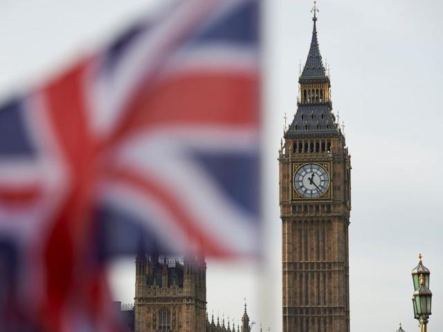 A Union flag flies in the wind in front of the Big Ben clock face and the Elizabeth Tower at the Houses of Parliament in central London. (AFP File Photo) A Union flag flies in the wind in front of the Big Ben clock face and the Elizabeth Tower at the Houses of Parliament in central London. (AFP File Photo)