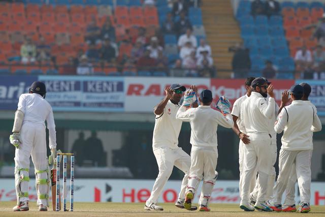 Haseeb Hameed was snapped up by Umesh Yadav for 9 as India struck in the 10th over. (Photo by: Deepak Malik/ BCCI/ SPORTZPICS)