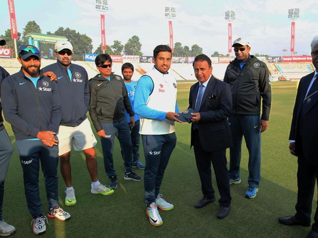 Before the start of the Mohali Test, India suffered a jolt as KL Rahul was ruled out due to injury. Karun Nair was handed his debut. (BCCI)