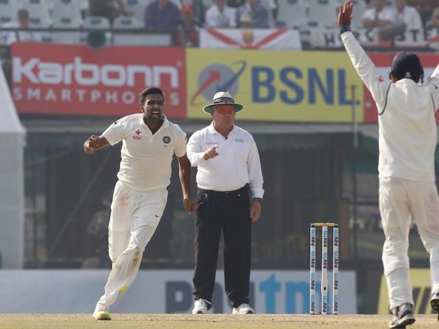 Ravichandran Ashwin made amends for the dropped catch as he picked up a vital wicket. (BCCI)