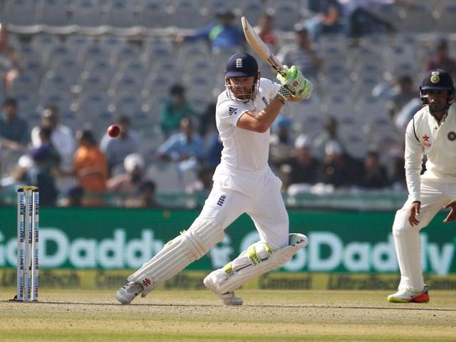 Jonny Bairstow continued to tackle the spinners well. (BCCI)