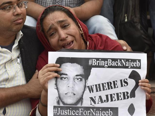 Najeeb's mother on Friday approached the Delhi High court seeking help to trace her missing son.(Sanjeev Verma/HT Photo)