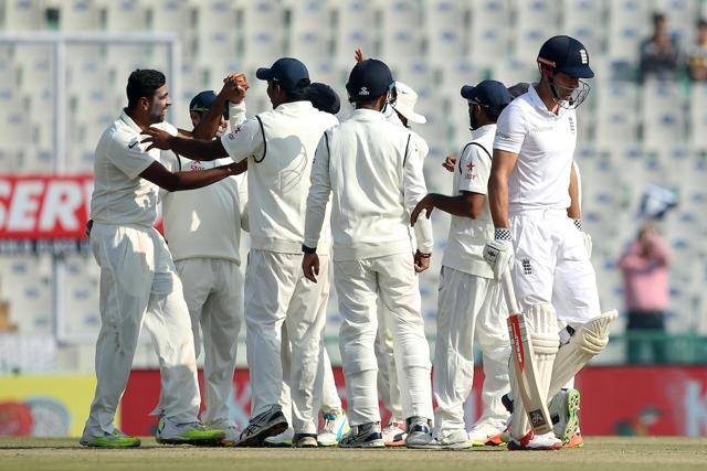 Ravichandran Ashwin snapped up Alastair Cook for 27 after having dropped him earlier in the day. (BCCI) Ravichandran Ashwin snapped up Alastair Cook for 27 after having dropped him earlier in the day. (BCCI)